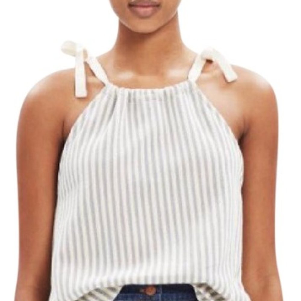 Extra Small Madewell Shoulder Tie Tank Top